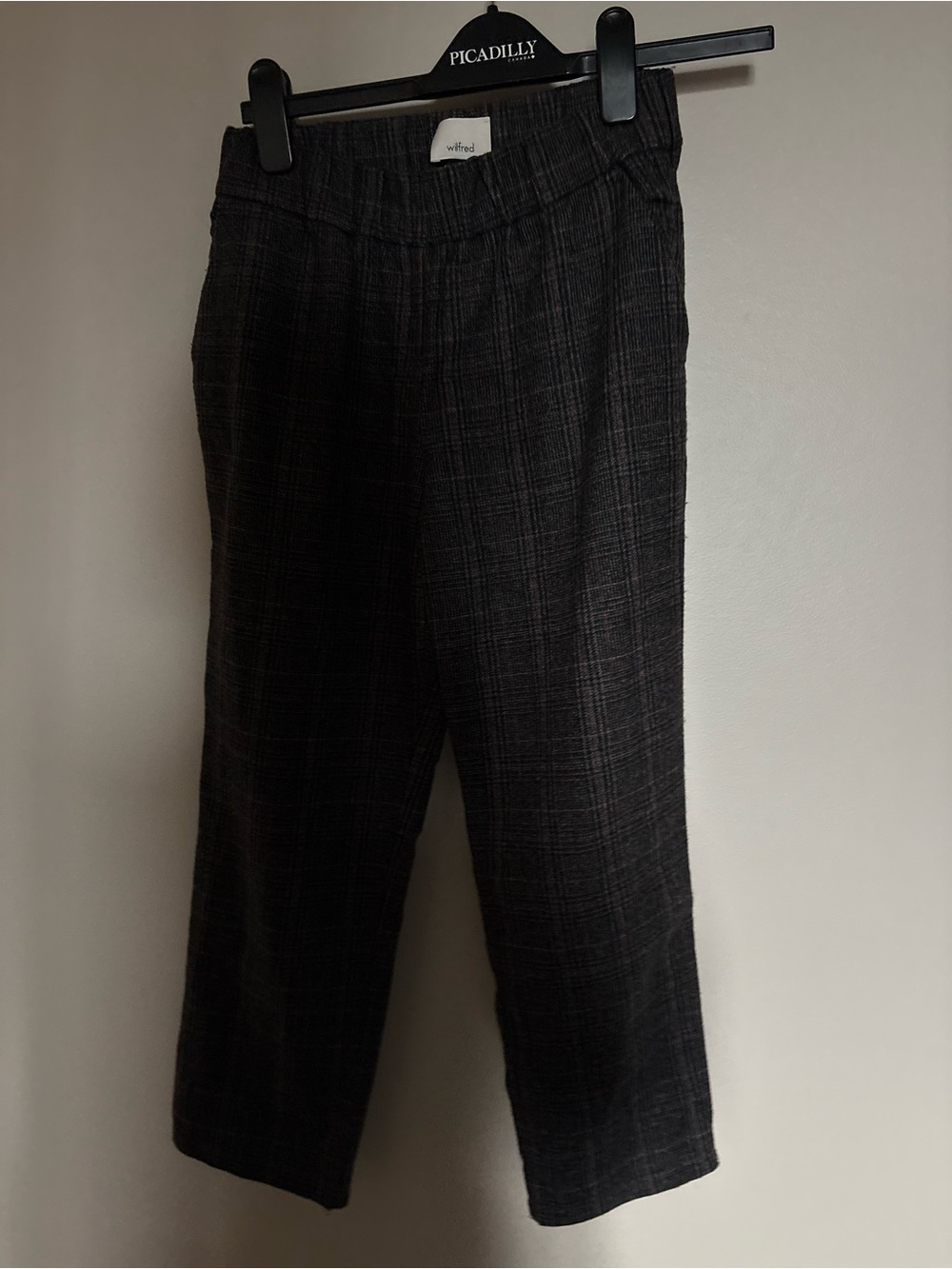 Wilfred women  Black Plaid Dress Pants